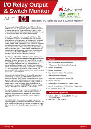 Intelligent I/O Relay Output & Switch Monitor download brochure icon | AIRPLUS Industrial