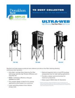 Donaldson TD Series dust collectors brochure download icon | AIRPLUS Industrial